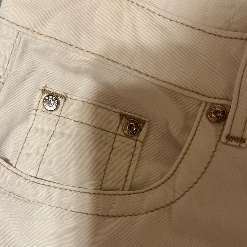 Bebe white Denim Skirt - Picture 3 of 11